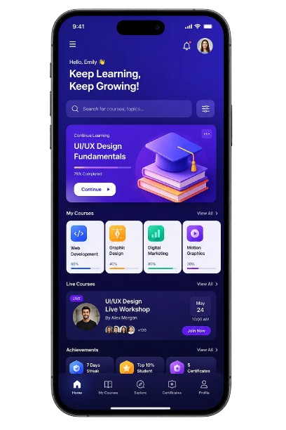 eCommerce mobile application preview