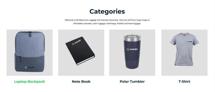 Wasabi Merchandise Store Challenge Mockup 3