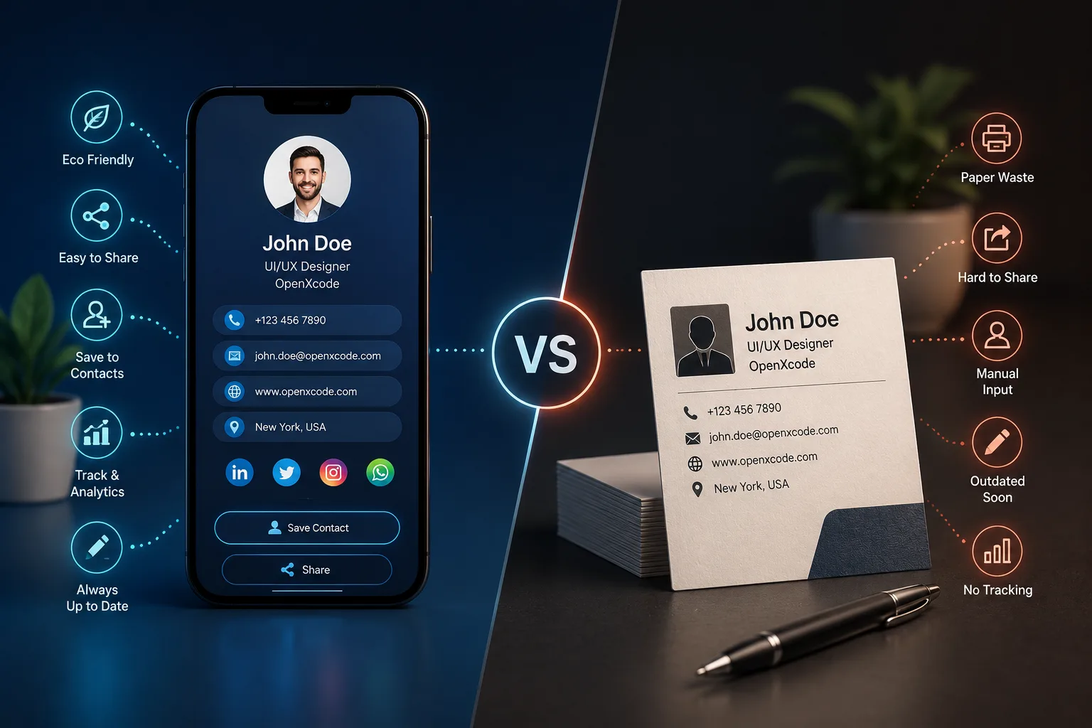 Digital Visiting Card vs Traditional Business Card: Which One Is Better for Professionals?